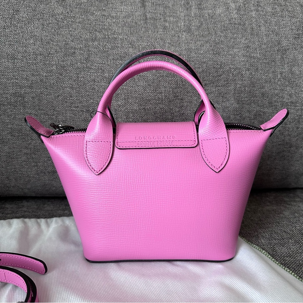 Longchamp Le Pliage Cuir XS Leather Satchel - Picture 3 of 6